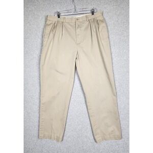 Polo Ralph Lauren Andrew Pant Mens 38x32 Khaki Classic Chino 100% Cotton Pants